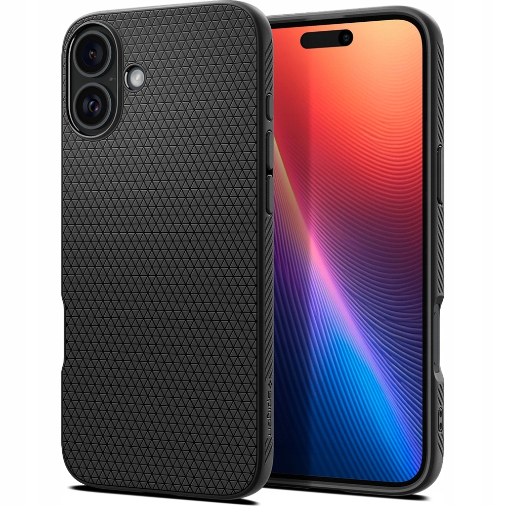 Etui Spigen Liquid Air do iPhone 16 – matowa czerń