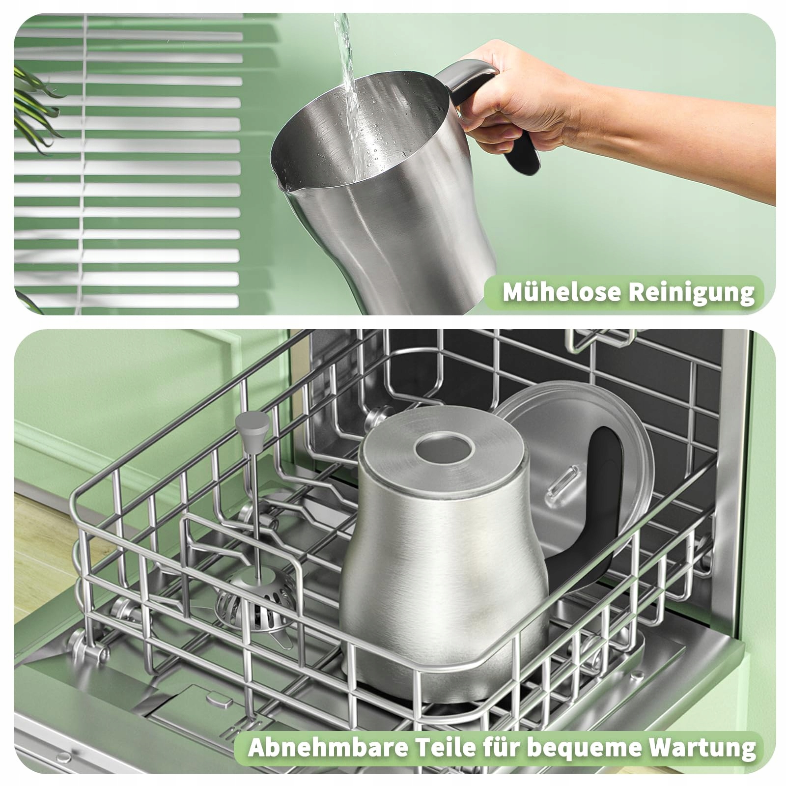 MAESTRI HOUSE Spieniacz Do Mleka 12w1 21oz Stal Nierdzewna — miniatura 7