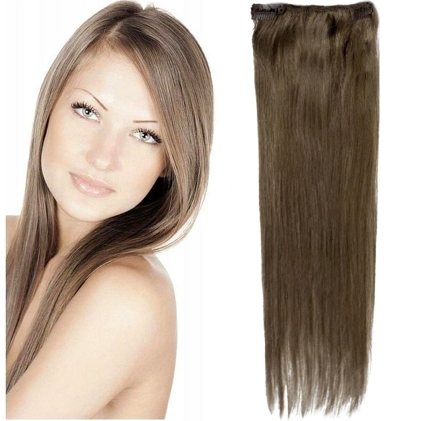 Clip-in Příčesek Do Vlasů Přírodní Dopňková Páska 40 CM chladná blond 10