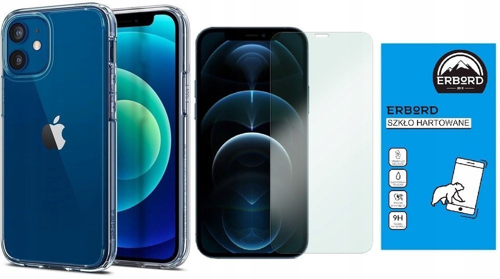 

Etui + Szkło Do iPhone 12 / 12 Pro, Spigen Uh Case