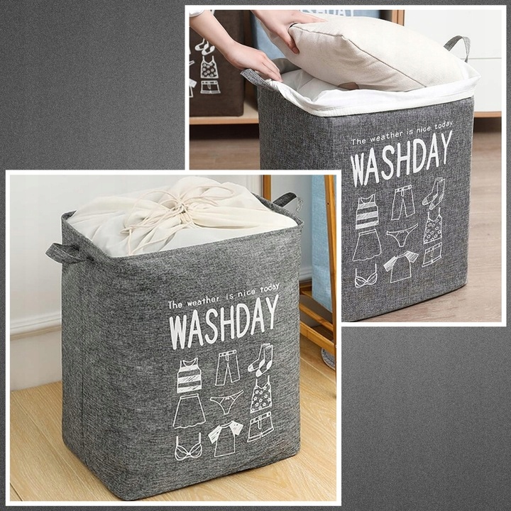 KOSZ TORBA WOREK NA PRANIE ZABAWKI DUŻY 75L Materiał wykonania poliester