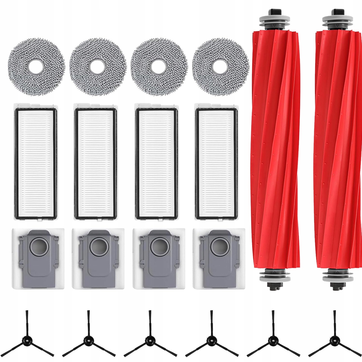 Duży zestaw akcesoriów do Roborock Q Revo Qrevo mopy worki 20el