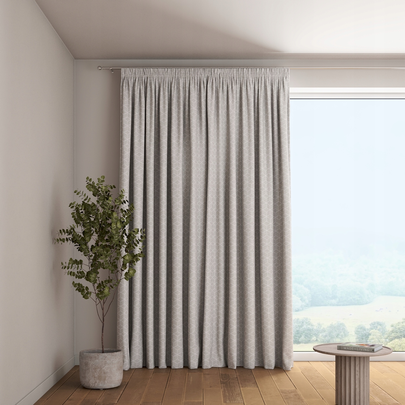 Dekoria Závěs na řasící pásce, 1 ks, 130 x 260 cm, černá