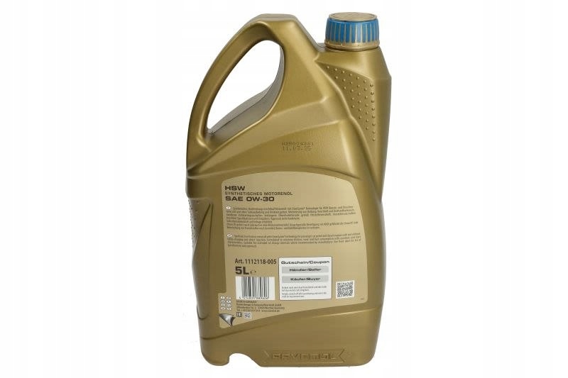 Motorový olej (5L) 0W30 Ravenol
