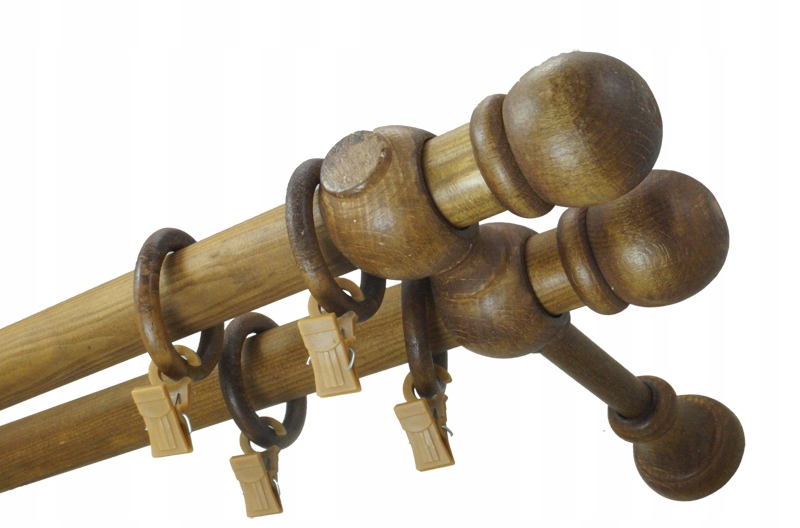 

Karnisz drewniany 28 Ciemny Dąb podwójny 2,5 m 250