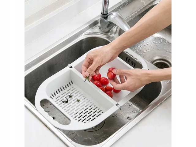 DURSZLAK ZAMYKANY N ZLEW WYTRZYMAŁY SITKO POJEMNIK