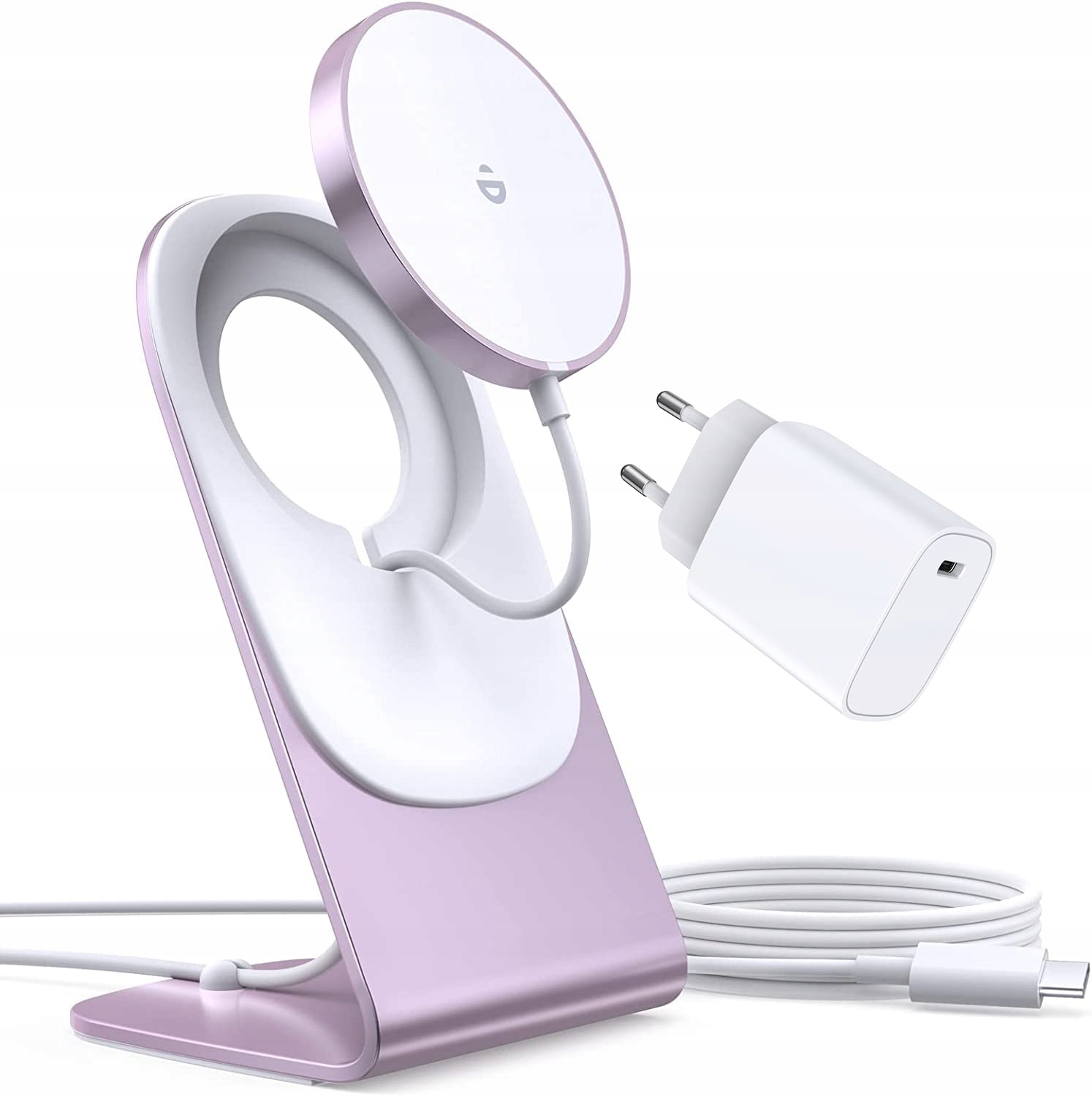 RoRoSkin MAGSAFE Ładowarka Bezprzewodowa iPhone Magnetyczna Różowa
