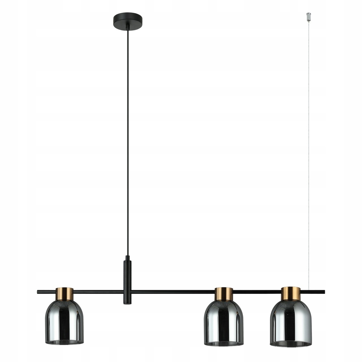 Servio PND-66892-3-BK-SG závesný luster