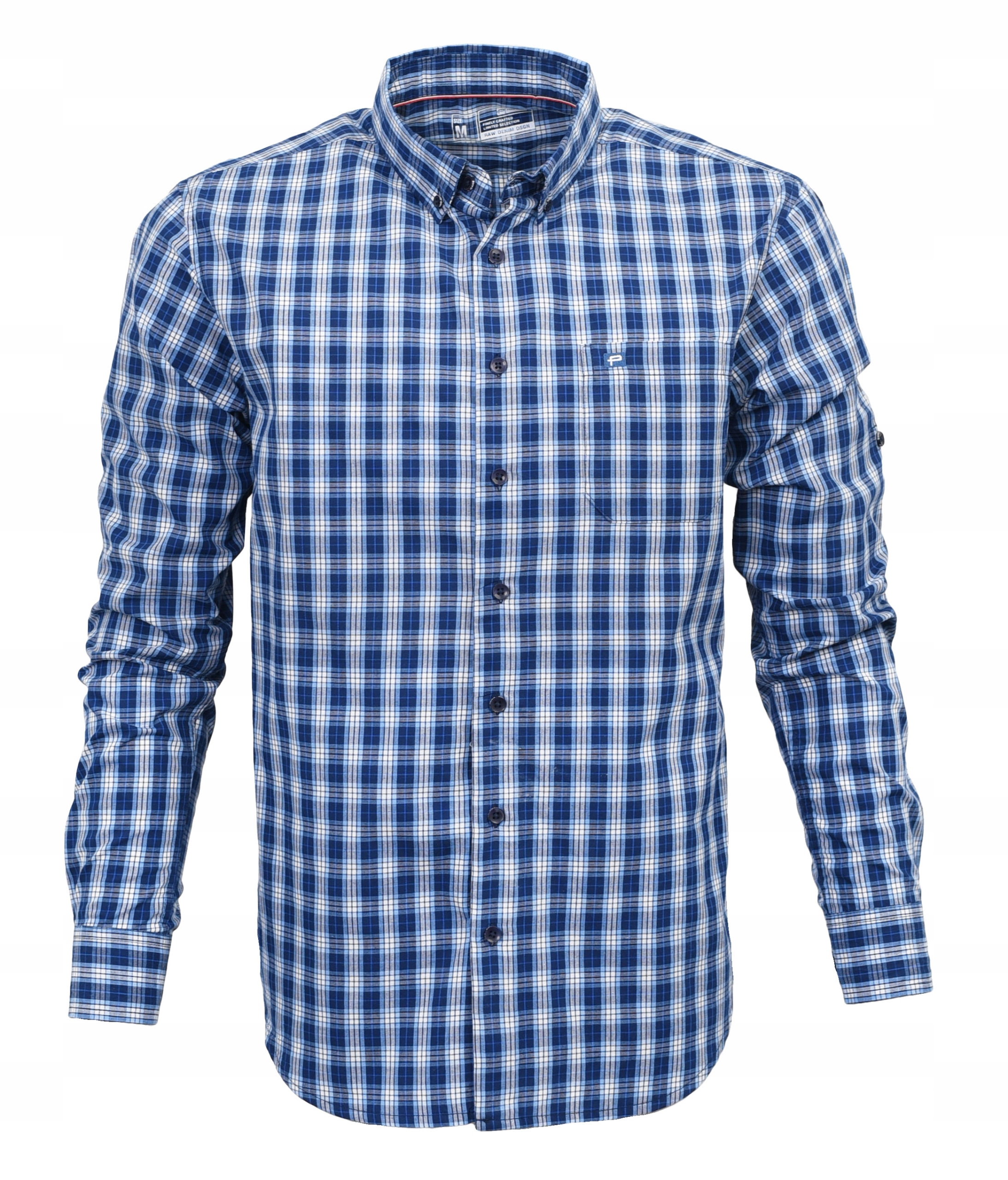 Pánská kostkovaná košile s dlouhým rukávem Regular Fit