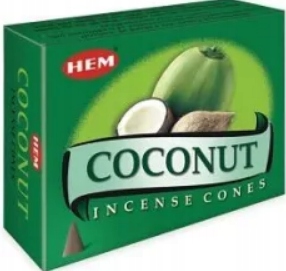 

Kadzidełka stożkowe Kokos Coconut Hem 10szt stożki