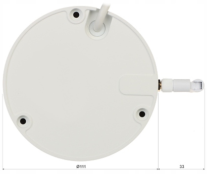 KAMERA WANDALOODPORNA IP IPC-HDBW1430DE-SW-0360B W Rozdzielczość 4 Mpx