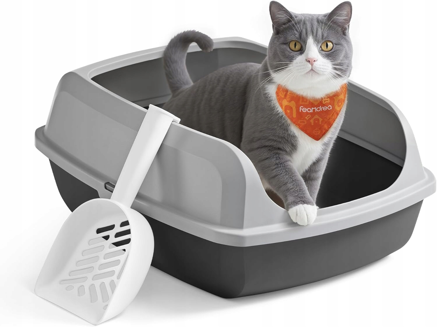 Levně Feandrea otevřená kočičí toaleta 50,5 cm x 37,5 cm x 19,5 cm
