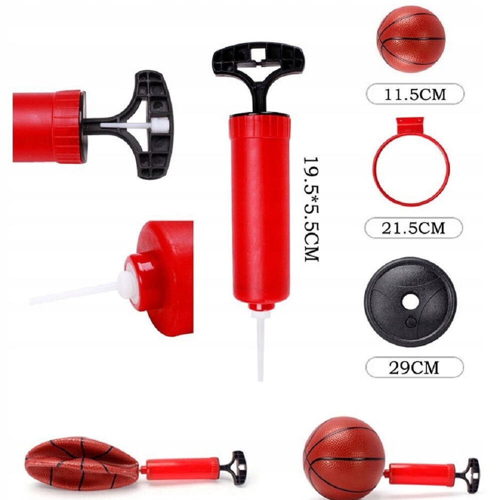 Zestaw do gry w kosza Koszykówka na stojaku 90-160cm PIŁKA pompka Regulacja Głębokość produktu 11 cm