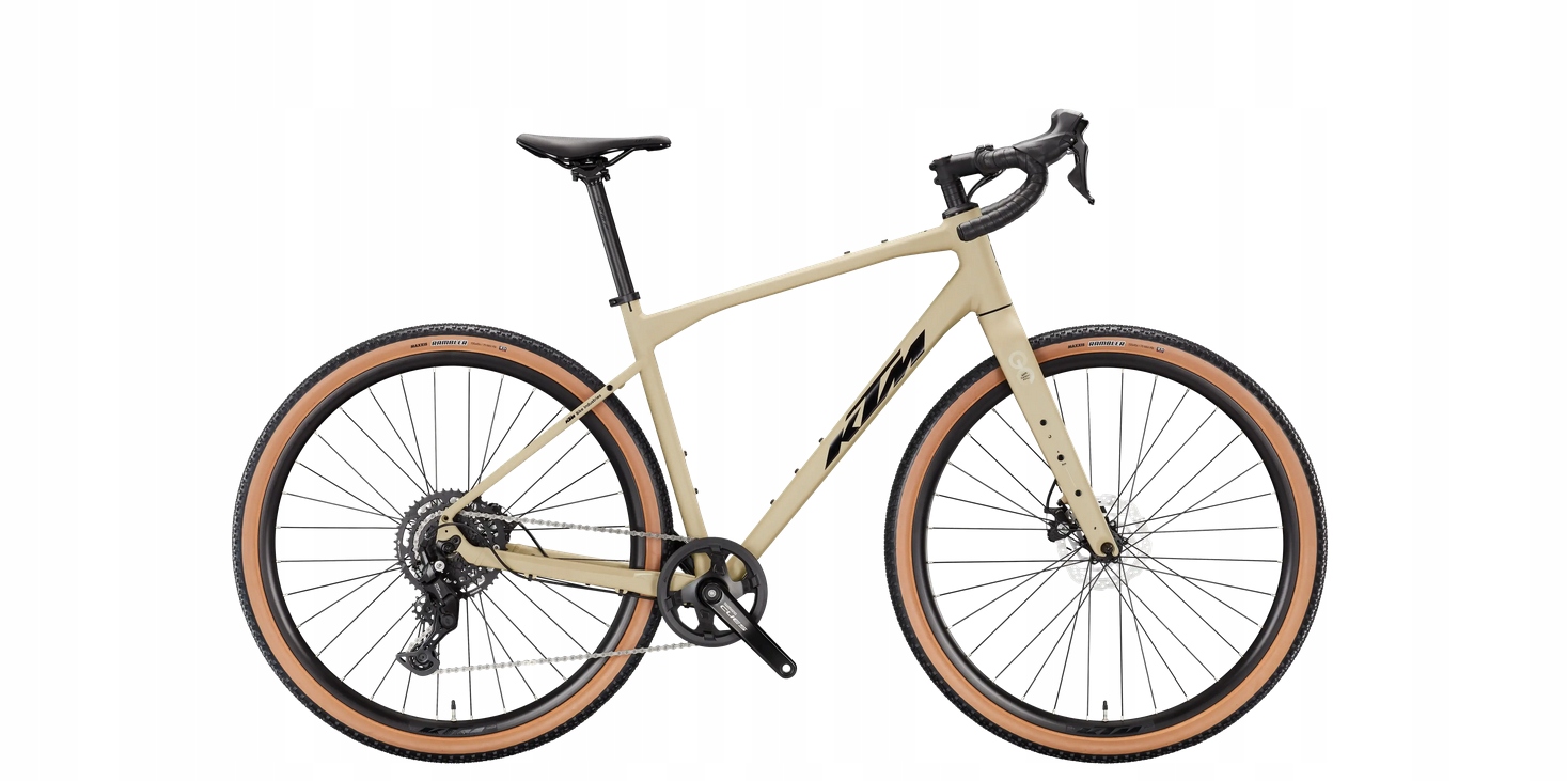 Rower gravel Ktm Gravelator 30 rama 49 cm koło 28 " beżowy
