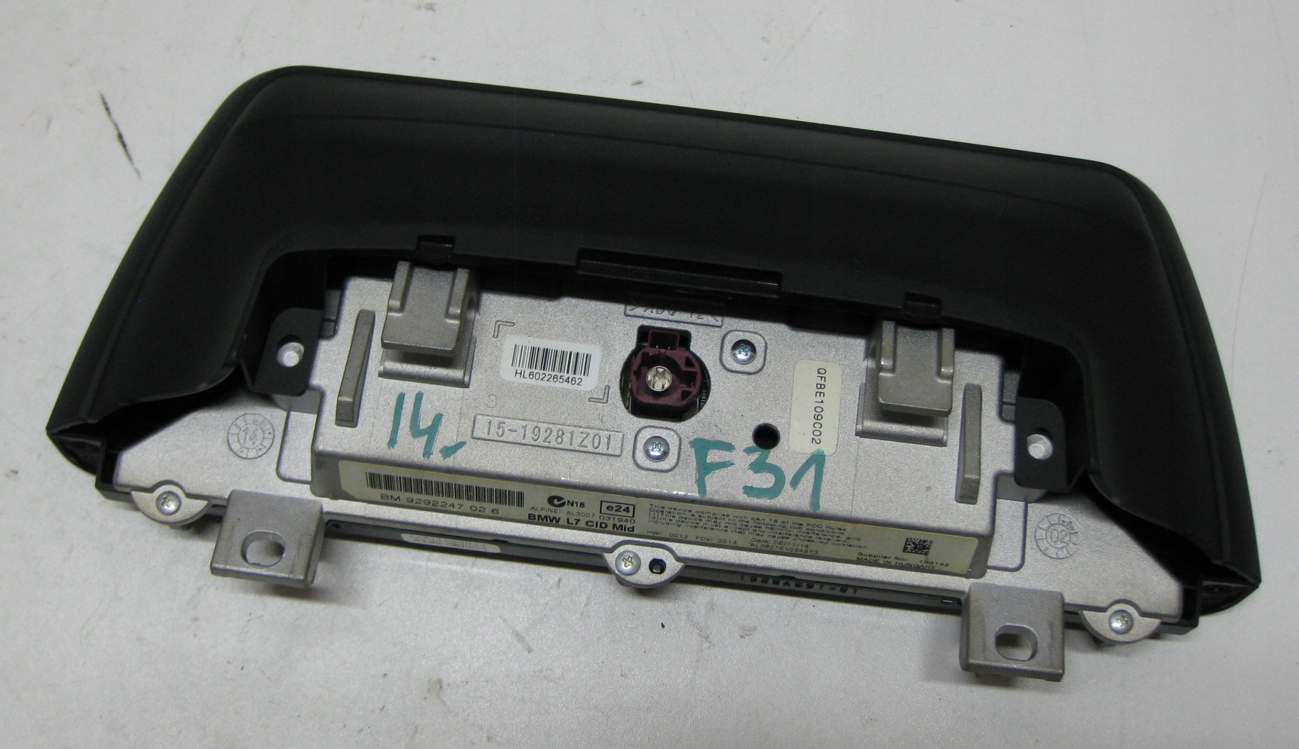 BMW F31 2.0D 14R EKRAN display 9292247
