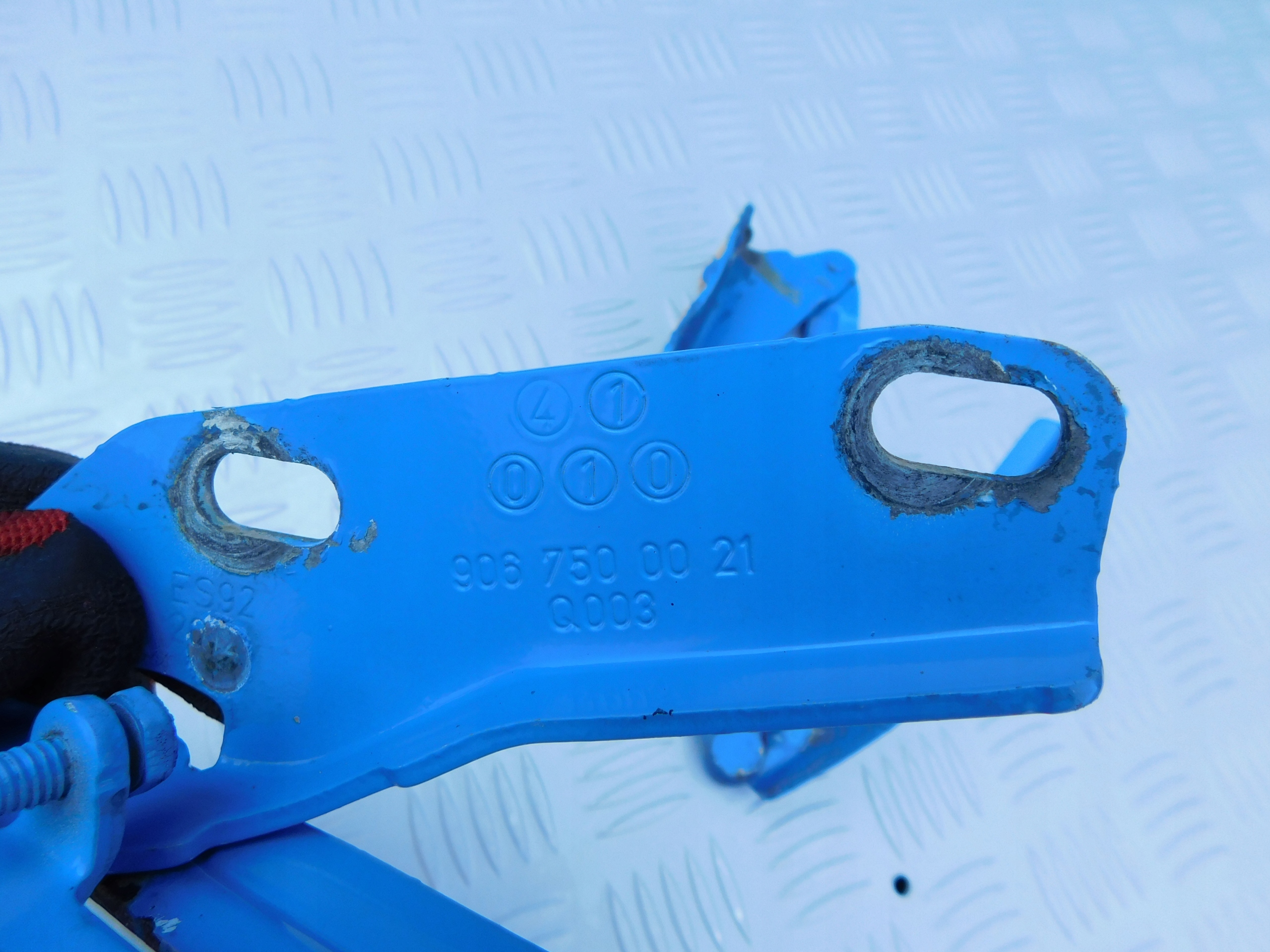 Sprinter 906 VW Crafter hinge bonnet hinges 2 szt 06-17r blue