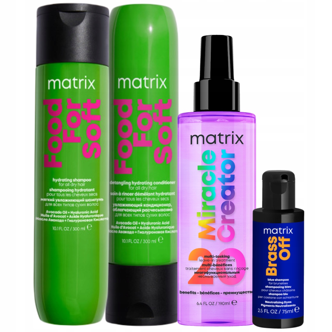 Matrix Food For Soft Szampon do włosów Odżywka Miracle Creator Zestaw