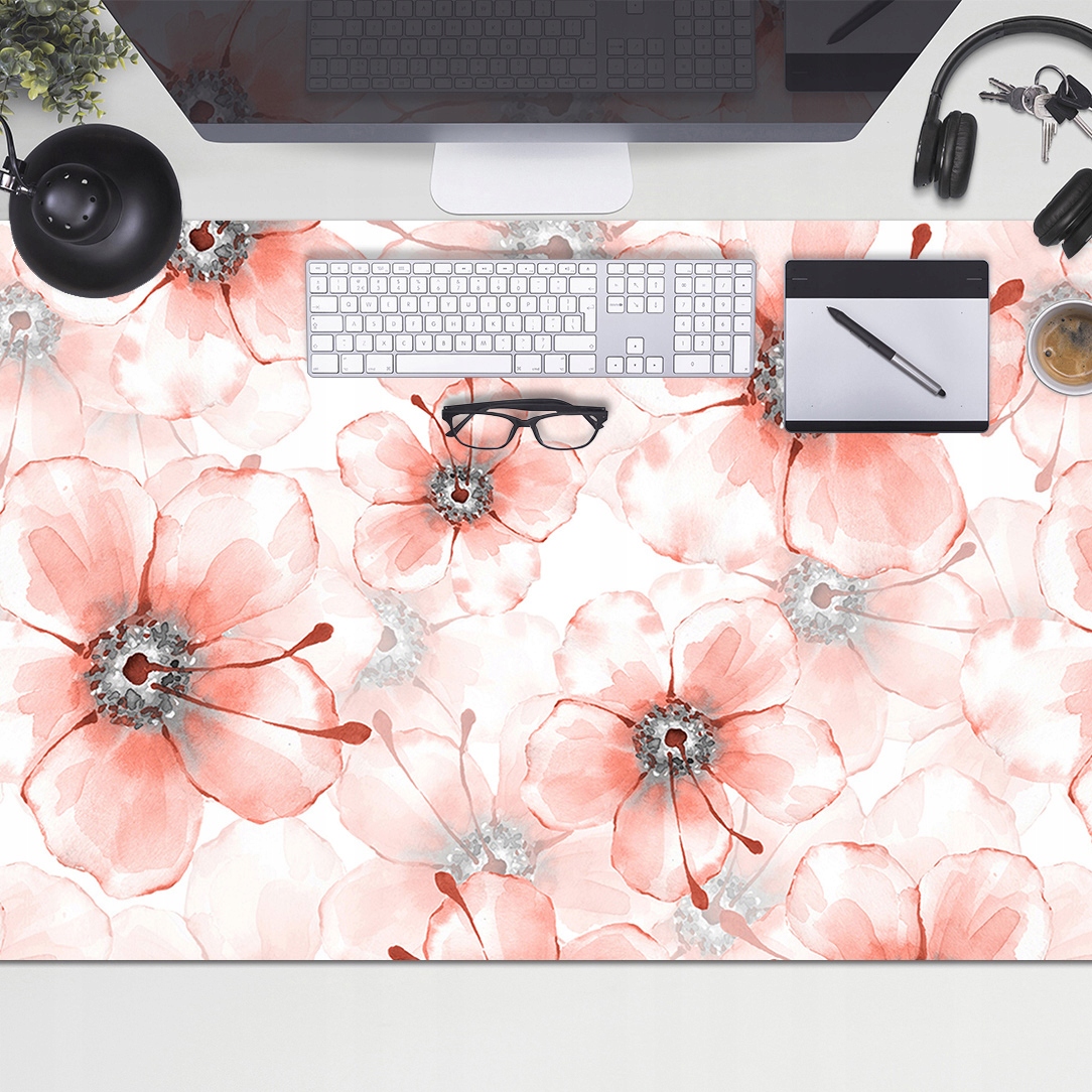 

Mata na blat Pomarańczowe kwiaty Deskmat 100x50 cm