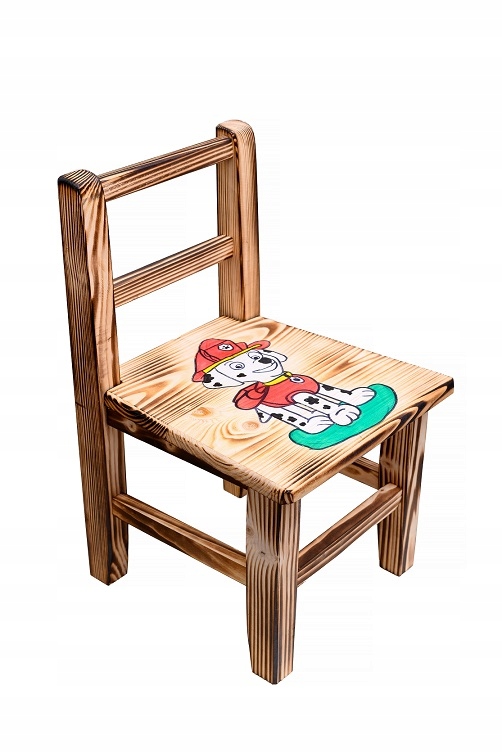 Stolik+2 krzesełka MEBELKI DREWNIANE DLA DZIECI PSI PATROL Bohater Psi Patrol