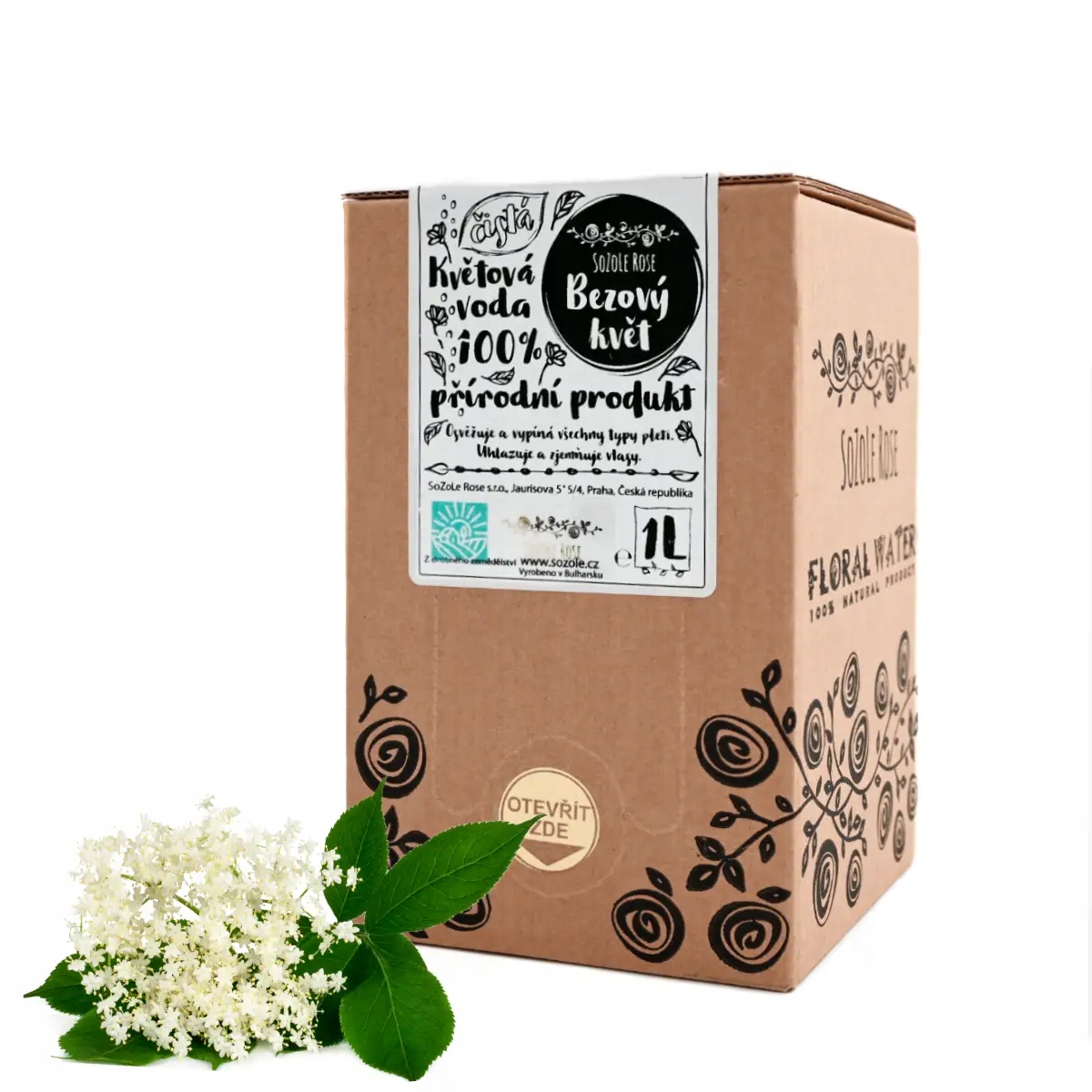 Květová voda Bezový květ 1l