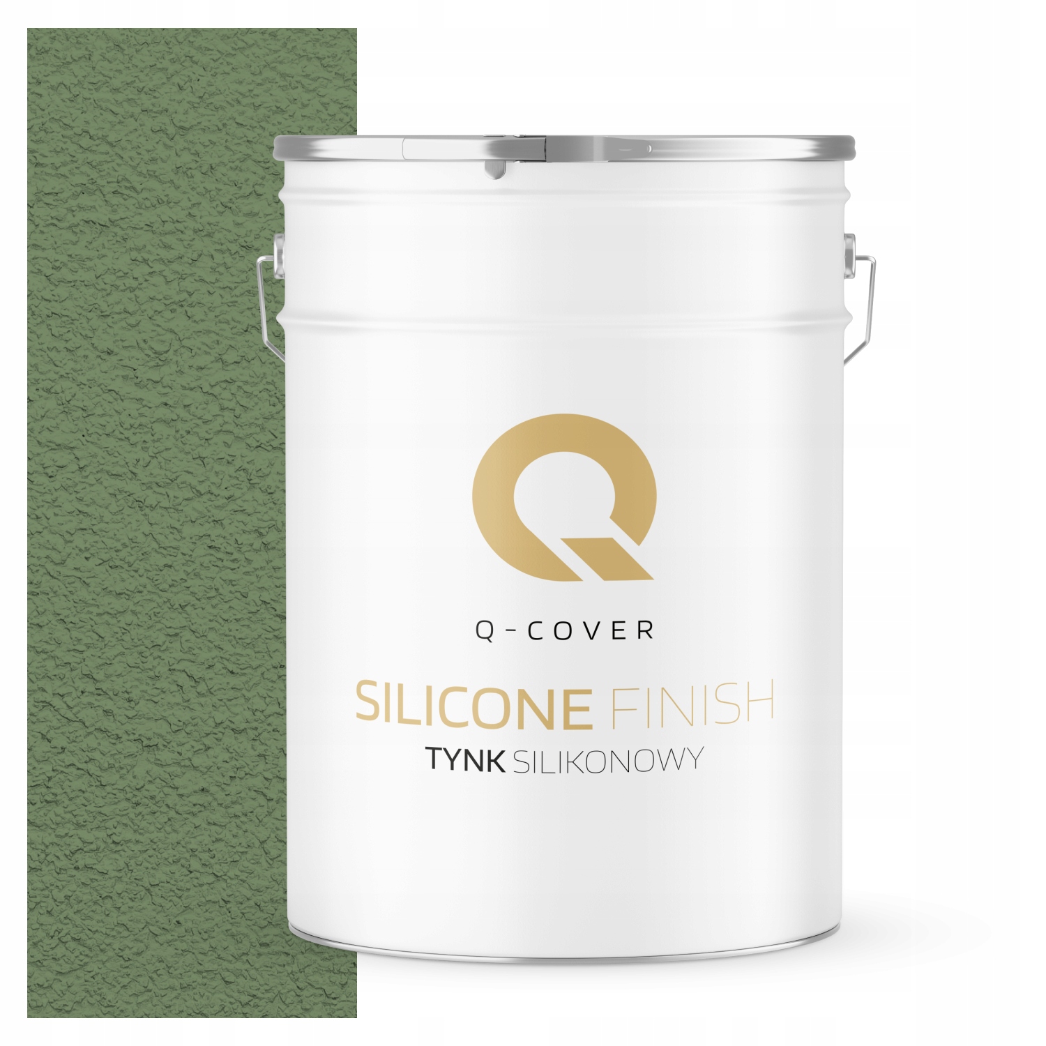 Fasádní Silikonová Omítka Zelená Tmavá F476 25 Kg Zeleň Granulace 3.0 mm