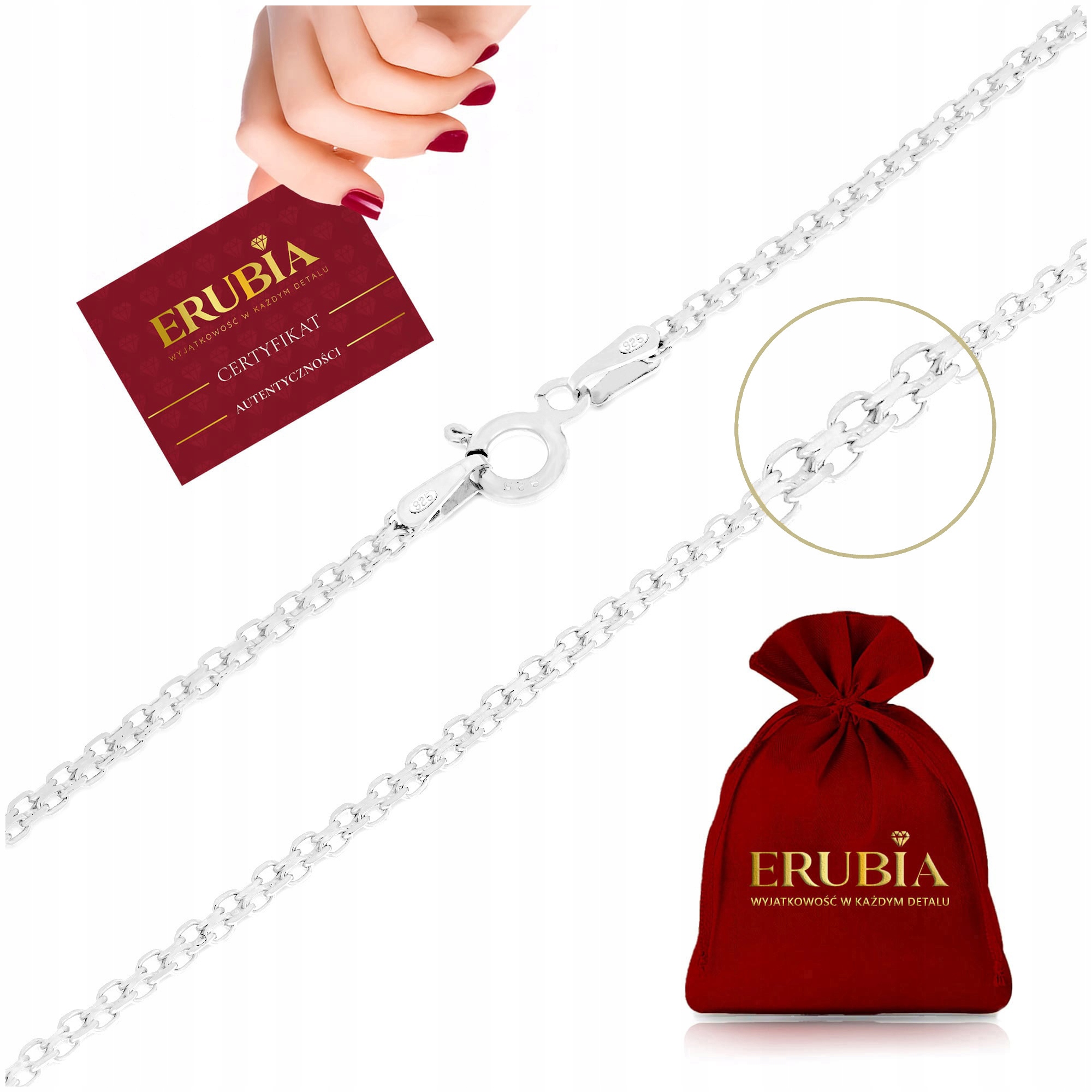 Stříbrný Dámský Náhrdelník Bismark 80cm/2mm Stříbro O Ryzosti 925 Dlouhý, Italský