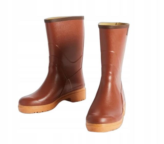 Aigle Hnědé Pánské Holínky S Obloukovou Podrážkou, Voděodolné, 47 J8B