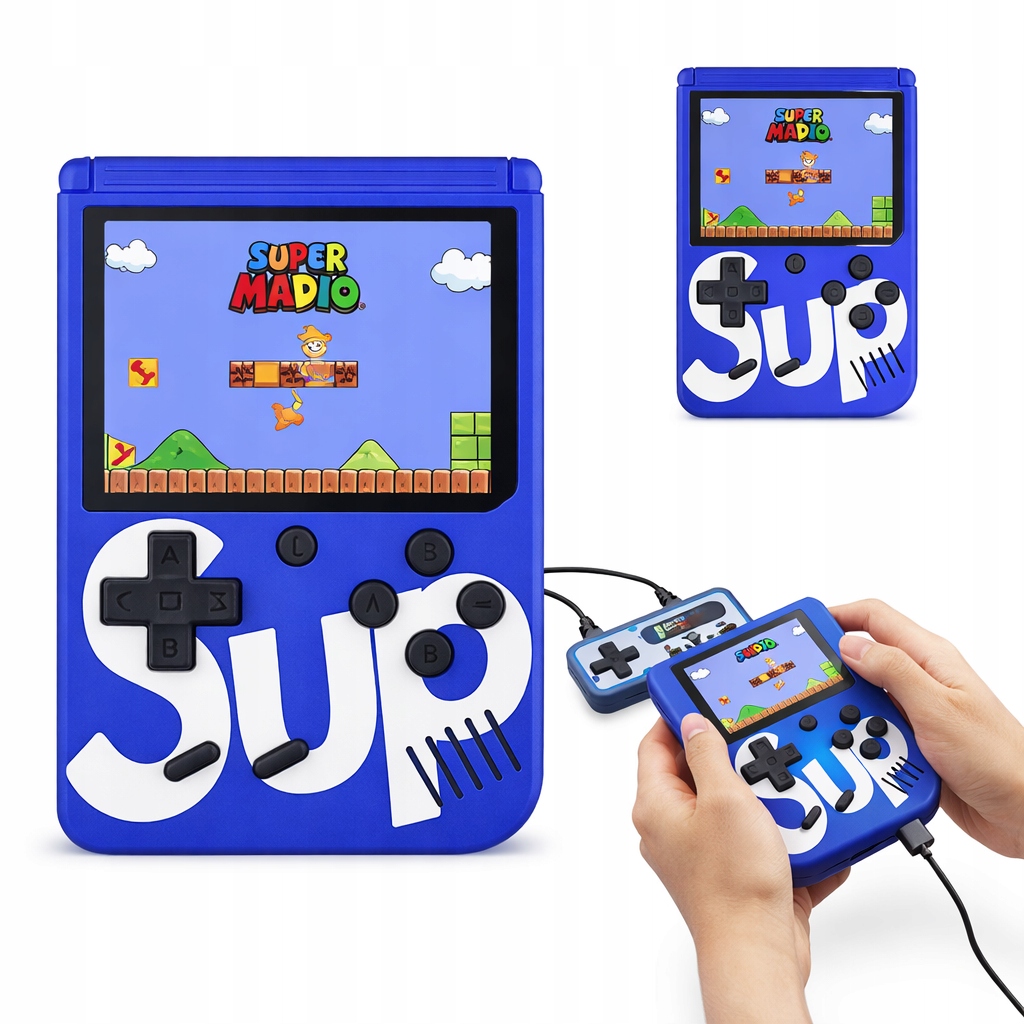 Przenośna mini Konsola Retro SUP 400 Gier Mario AV TV microUSB gamestick