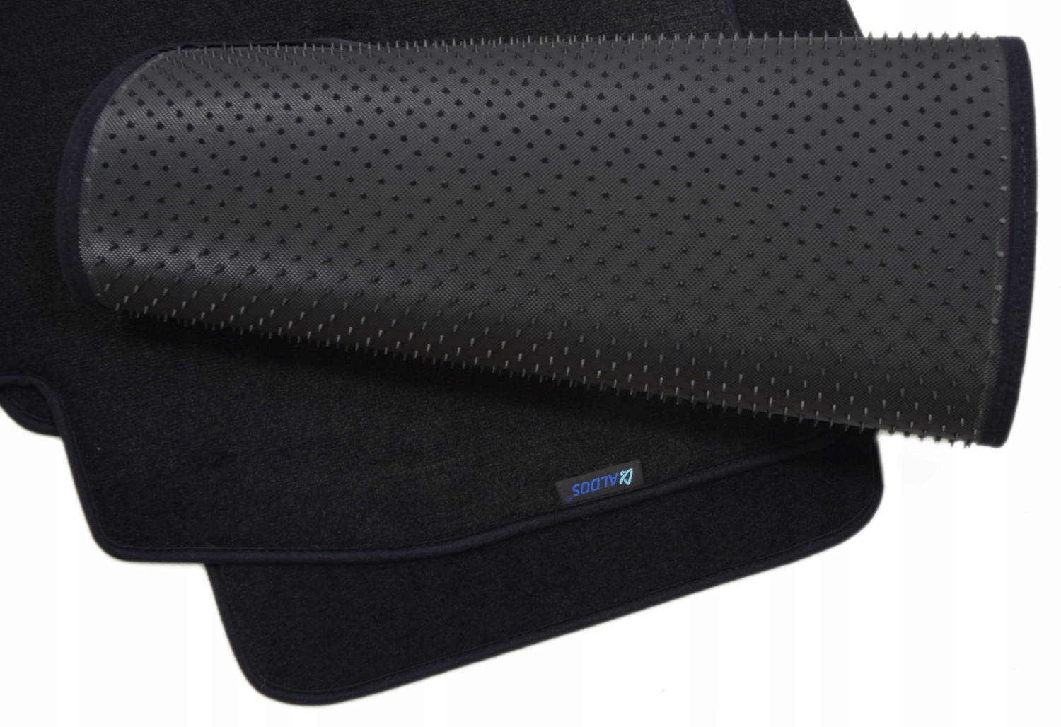 Czarne dywaniki welurowe Diamond, Lamówka - Land Rover Freelander 06-14r.