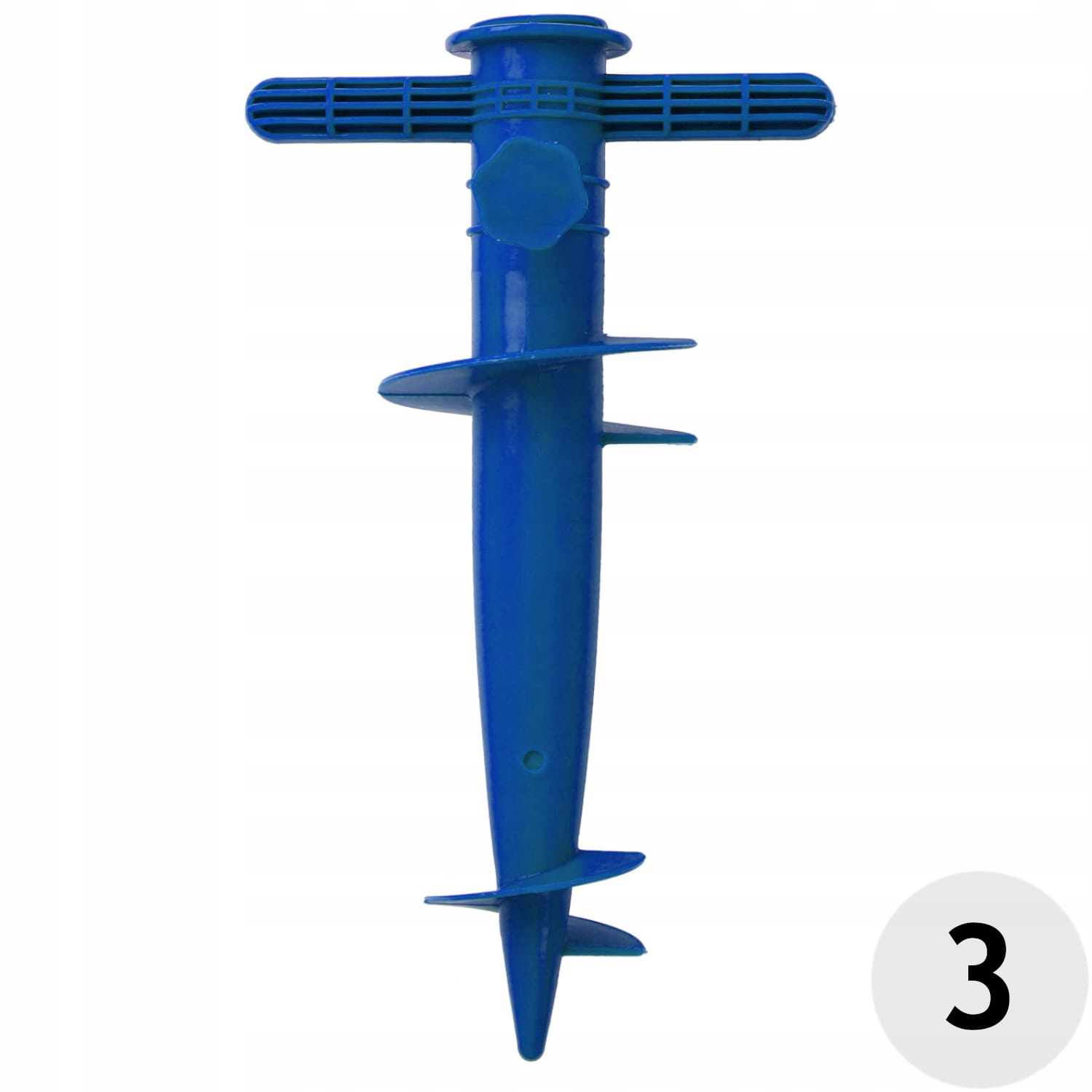 Uchwyt do parasola, świder, stojak wkręcany pod parasol plażowy, ogrodowy Rodzaj kotwa