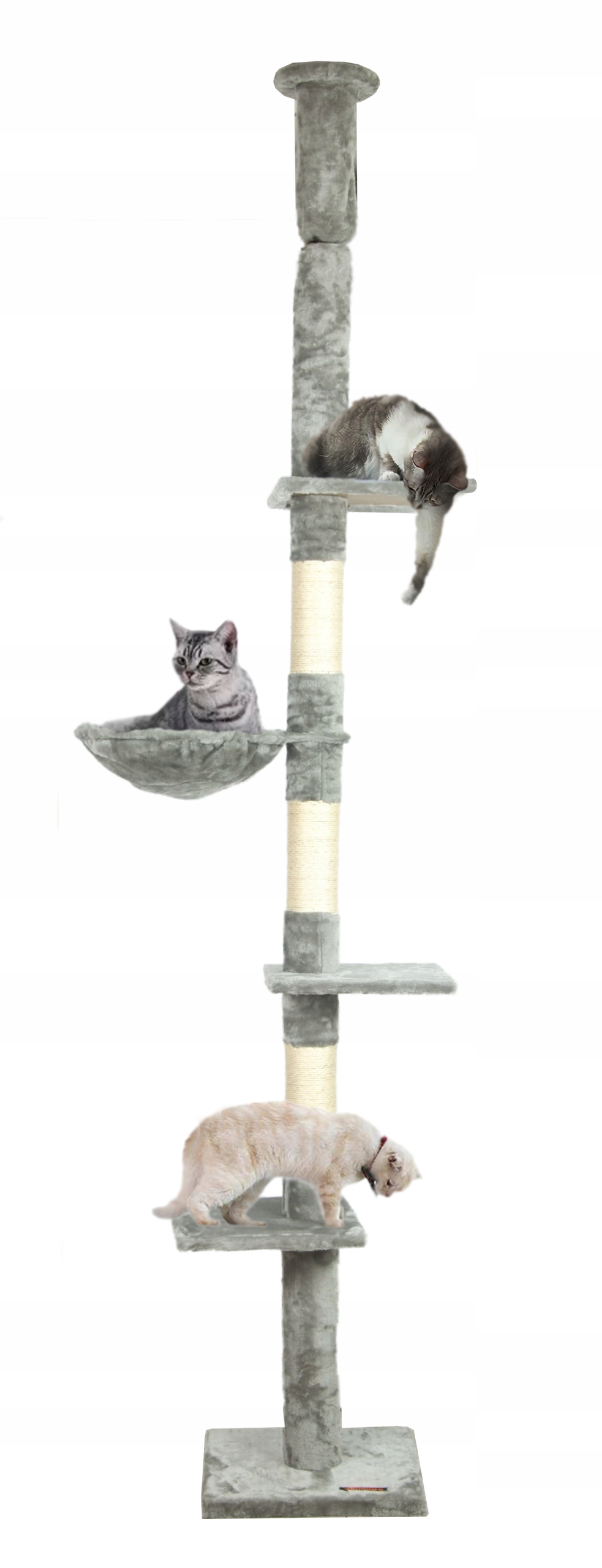 Levně Drapak Pro Kočky Stropní Koš Pelíšek 238-258 cm