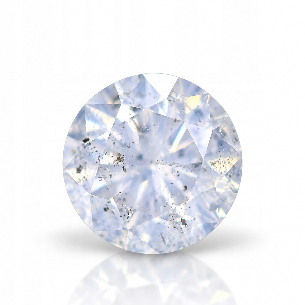 Přírodní diamant 0.29 ct Bílý Briliant I2 certifikát Wbd