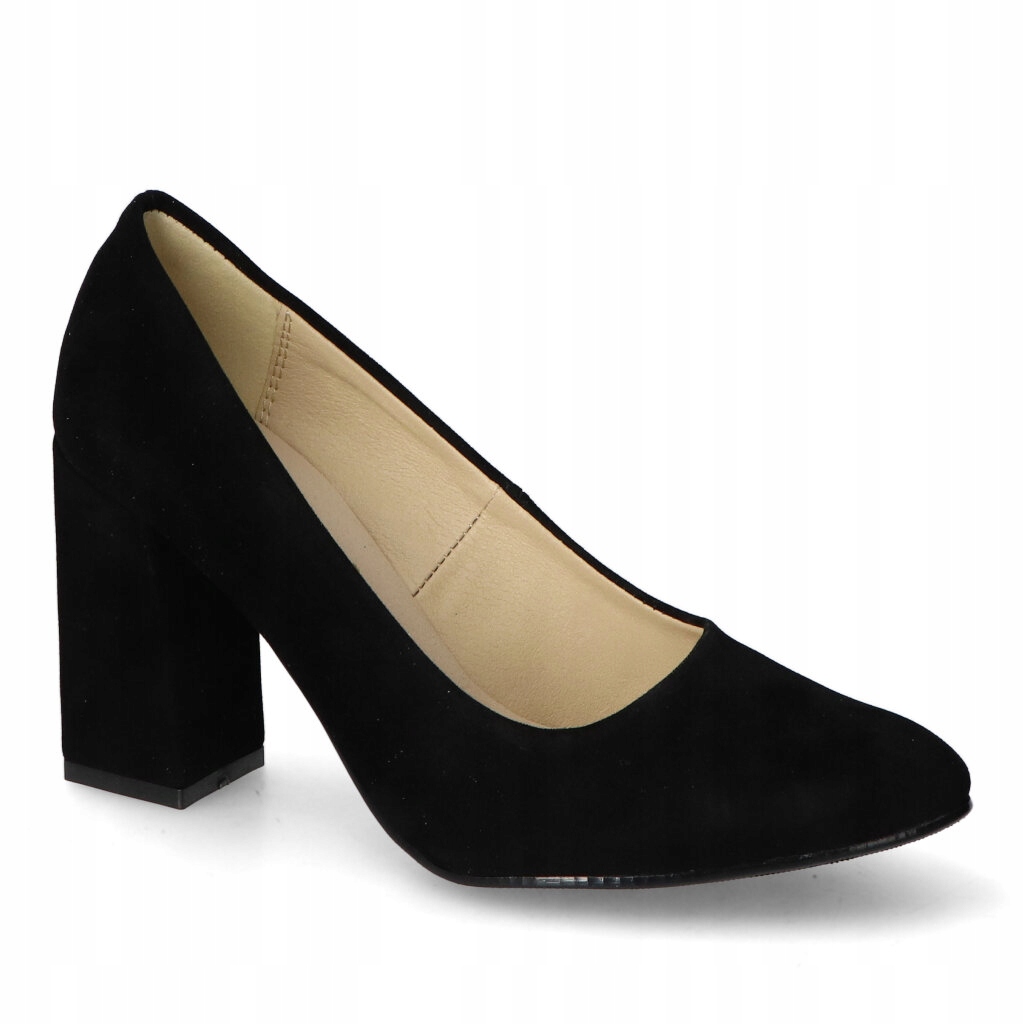 Czółenka Kamex-But 21 Czarne zamsz 37