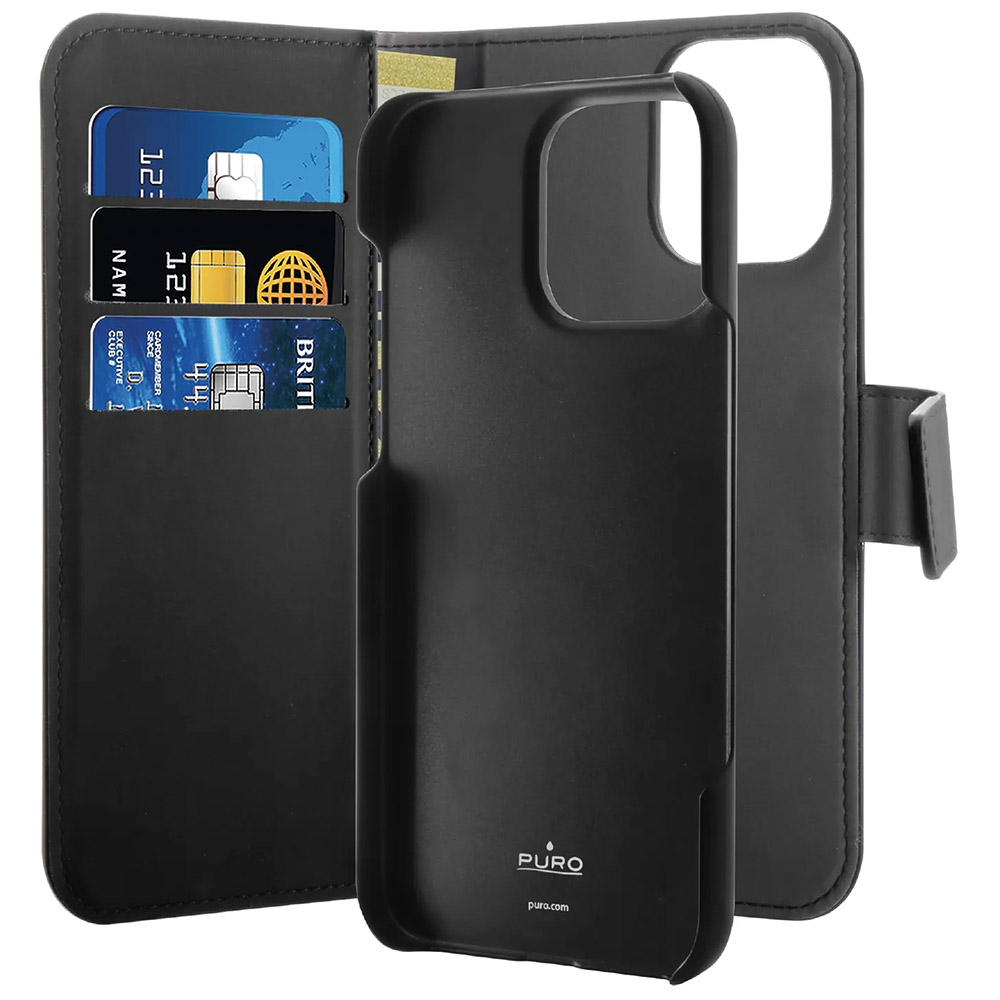 Etui do Apple iPhone 16 Pro Max, Puro, plecki, case portfelowy, z klapką