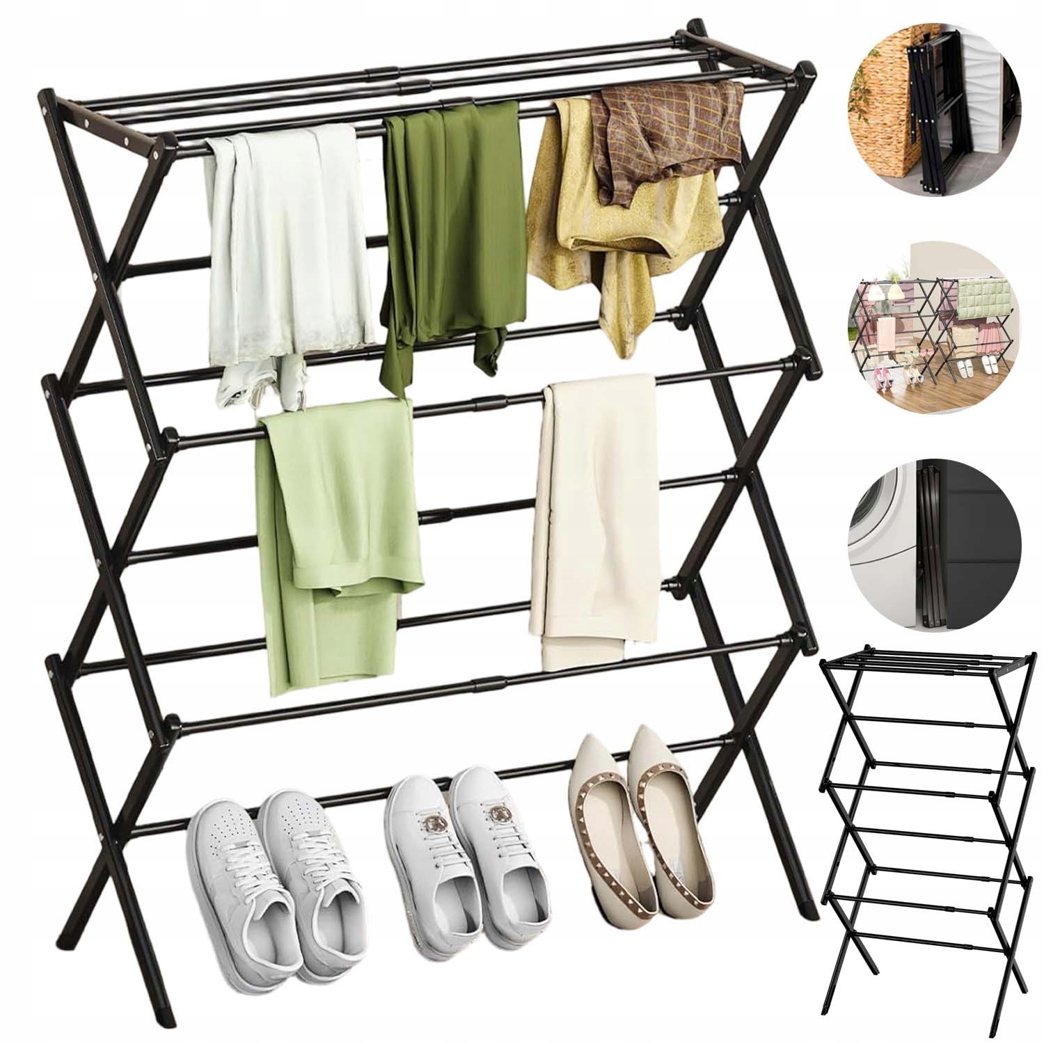 Levně Sušák Na Prádlo 6-ÚROVŇOVÝ, Silný A Nastavitelný