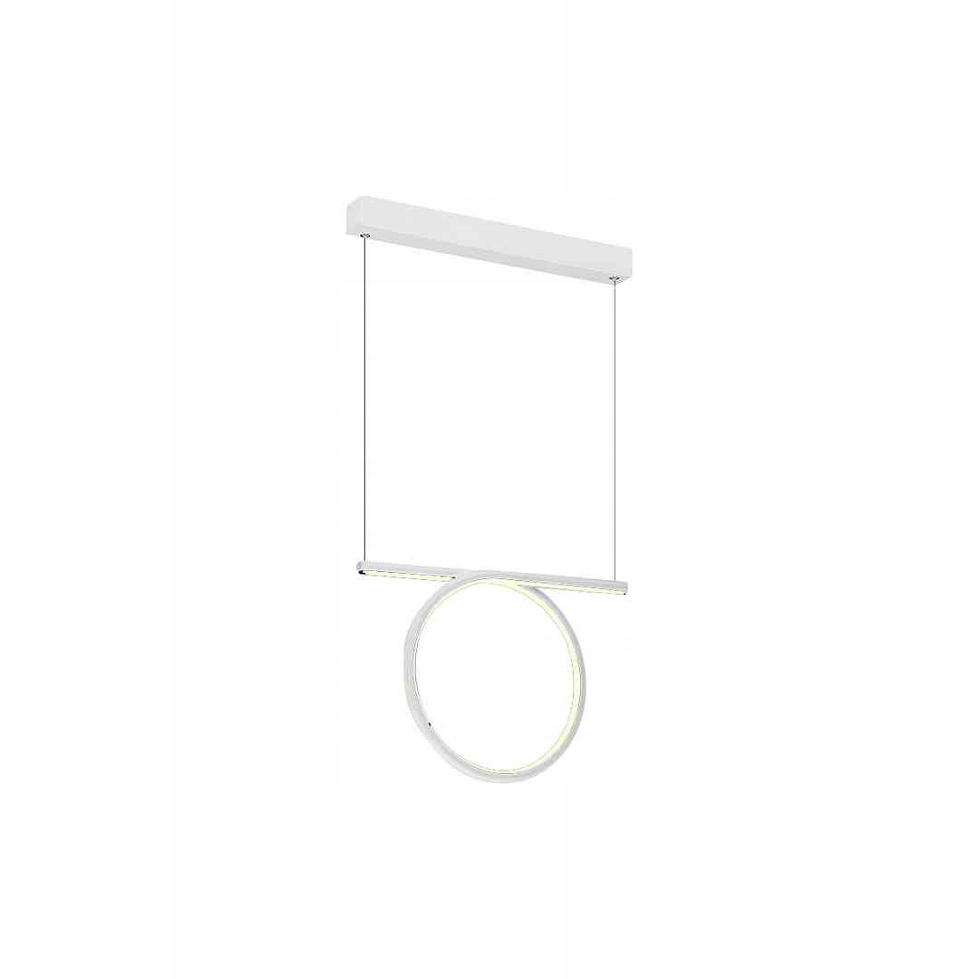 MiLAGRO Závěsná lampa Loop Bílá 20W Led lustr Stropní osvětlení