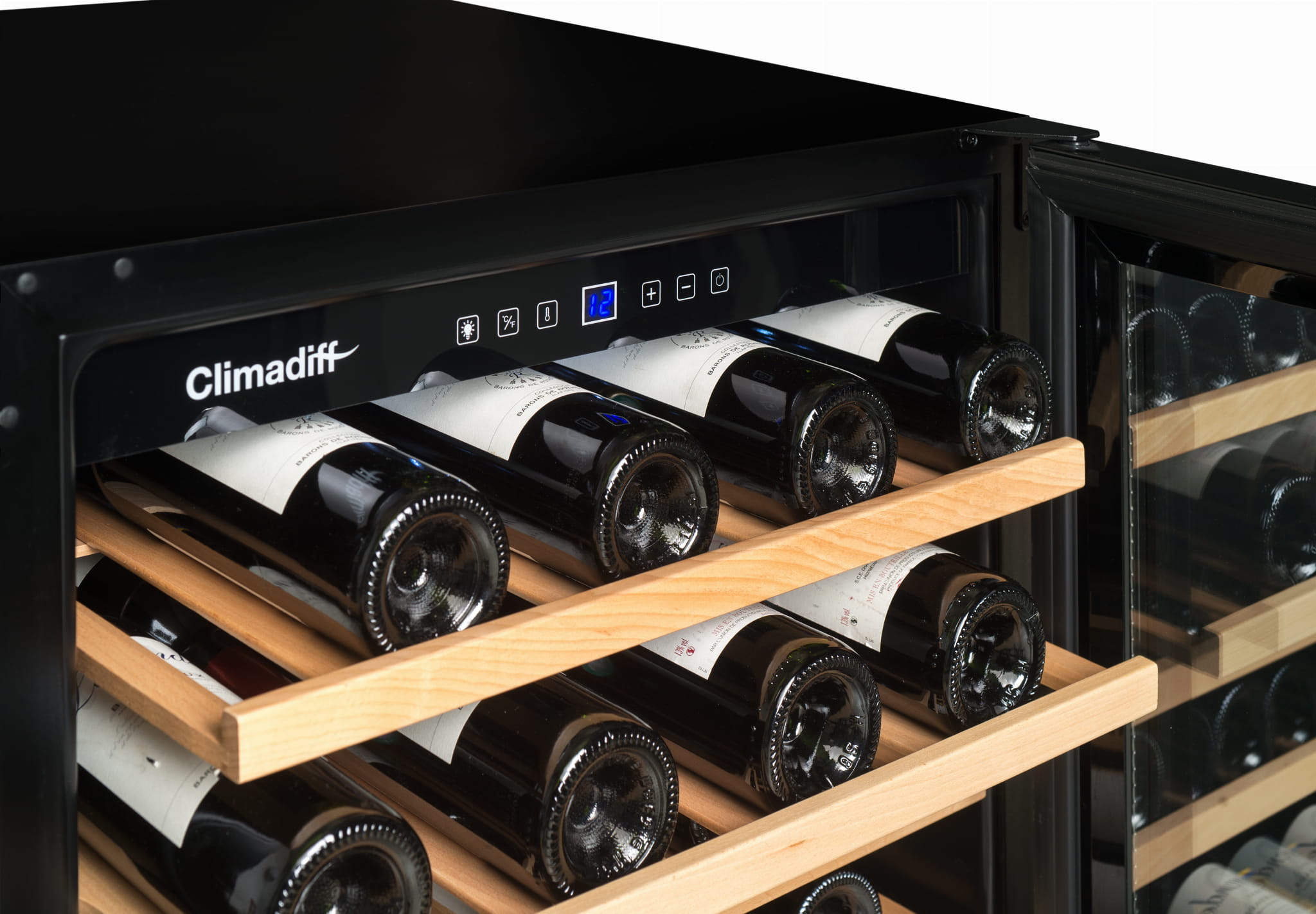 WINIARKA DO ZABUDOWY MEBLOWEJ CLIMADIFF CBU51S2B Szerokość produktu 59.5 cm