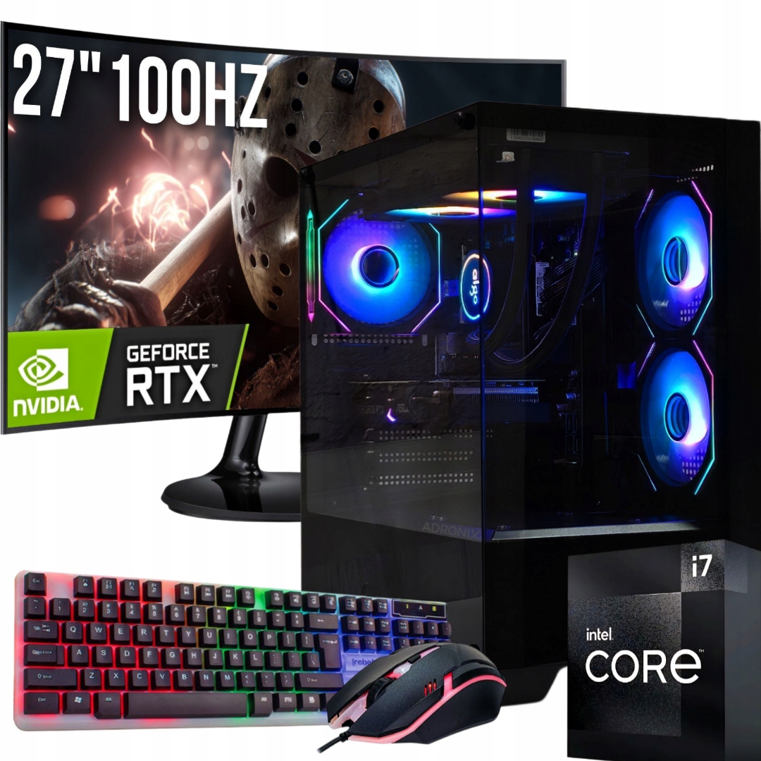 Herní Set 27" |Intel i7| 32GB|1TB Ssd| Rtx 5060TI 16GB| WiFi Win 11