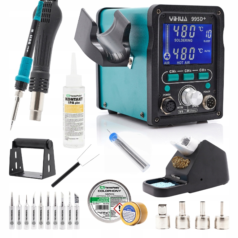 Pájecí Stanice Yihua 995D+ Páječka Sada Cín Ipa Kalafuna Hroty