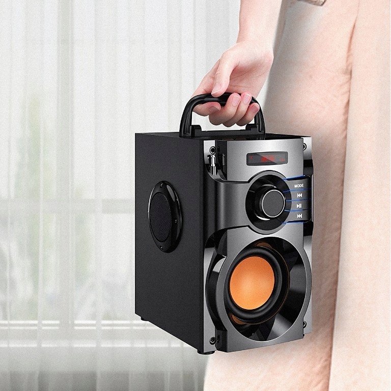 GŁOŚNIK BEZPRZEWODOWY BLUETOOTH RADIO PRZENOŚNY FM Moc 15 W