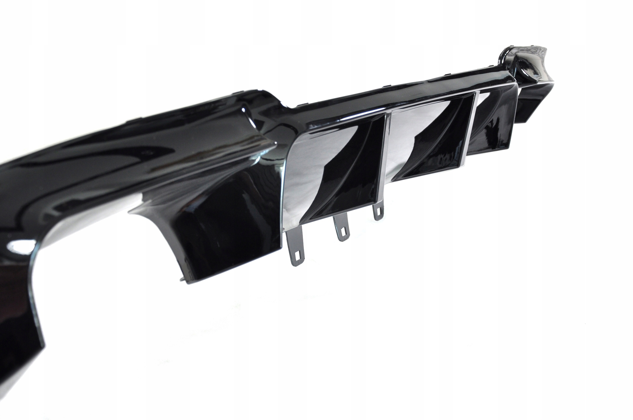 Dyfuzor zderzaka BMW F10 F11 DTM M5 look MPERFORMANCE czarny połysk ABS ! Strona zabudowy tył