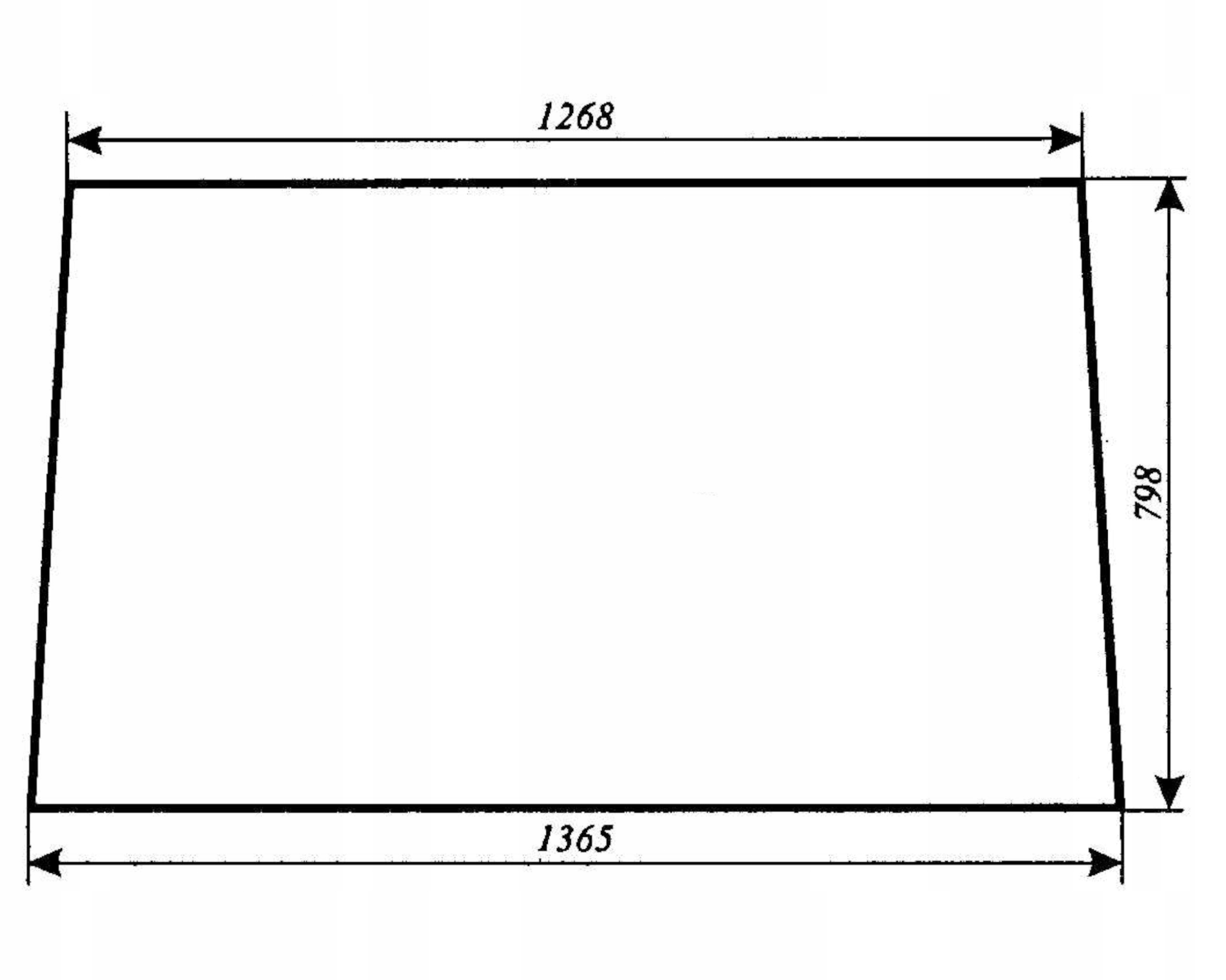 čelní sklo pro traktor Fortschritt Zt 323-A
