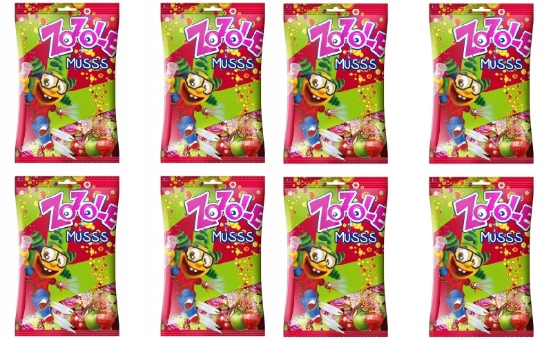 Levně 8 x 1 kg Zozole Bonbóny Šumivé jablko, Jahoda, Višeň Karton