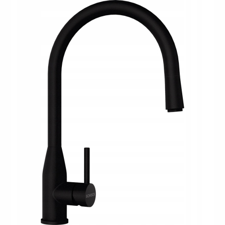 Kuchynská batéria Schock Kavus 559127 Puro, výsuvná, čierna, matná