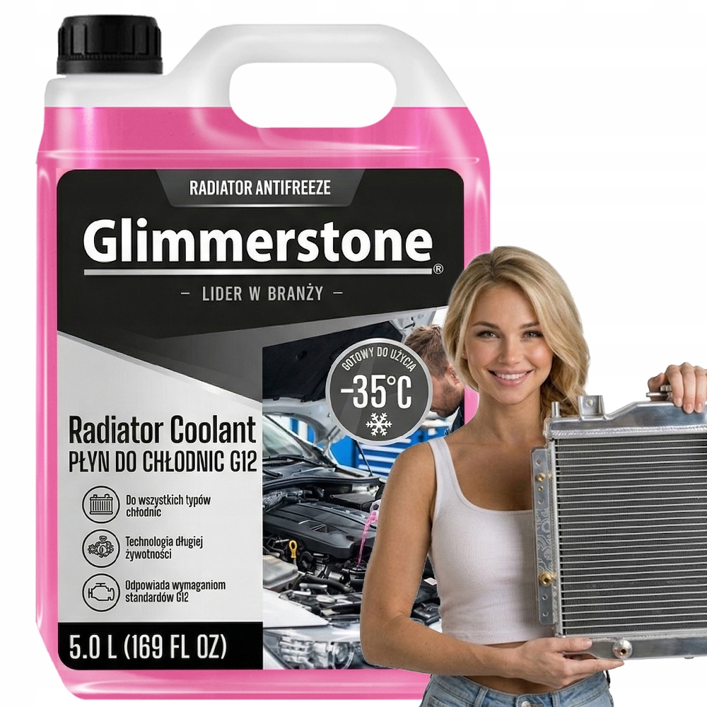 Płyn do chłodnic G12 czerwony 5L ochrona przed zamarzaniem uniwersalny -35