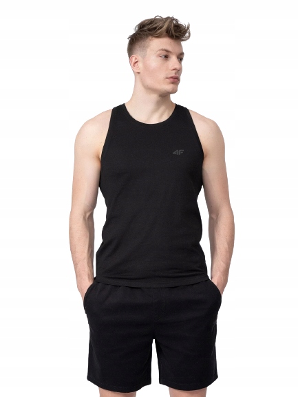 

Męski t-shirt 4F H4L22-TSM351 czarny