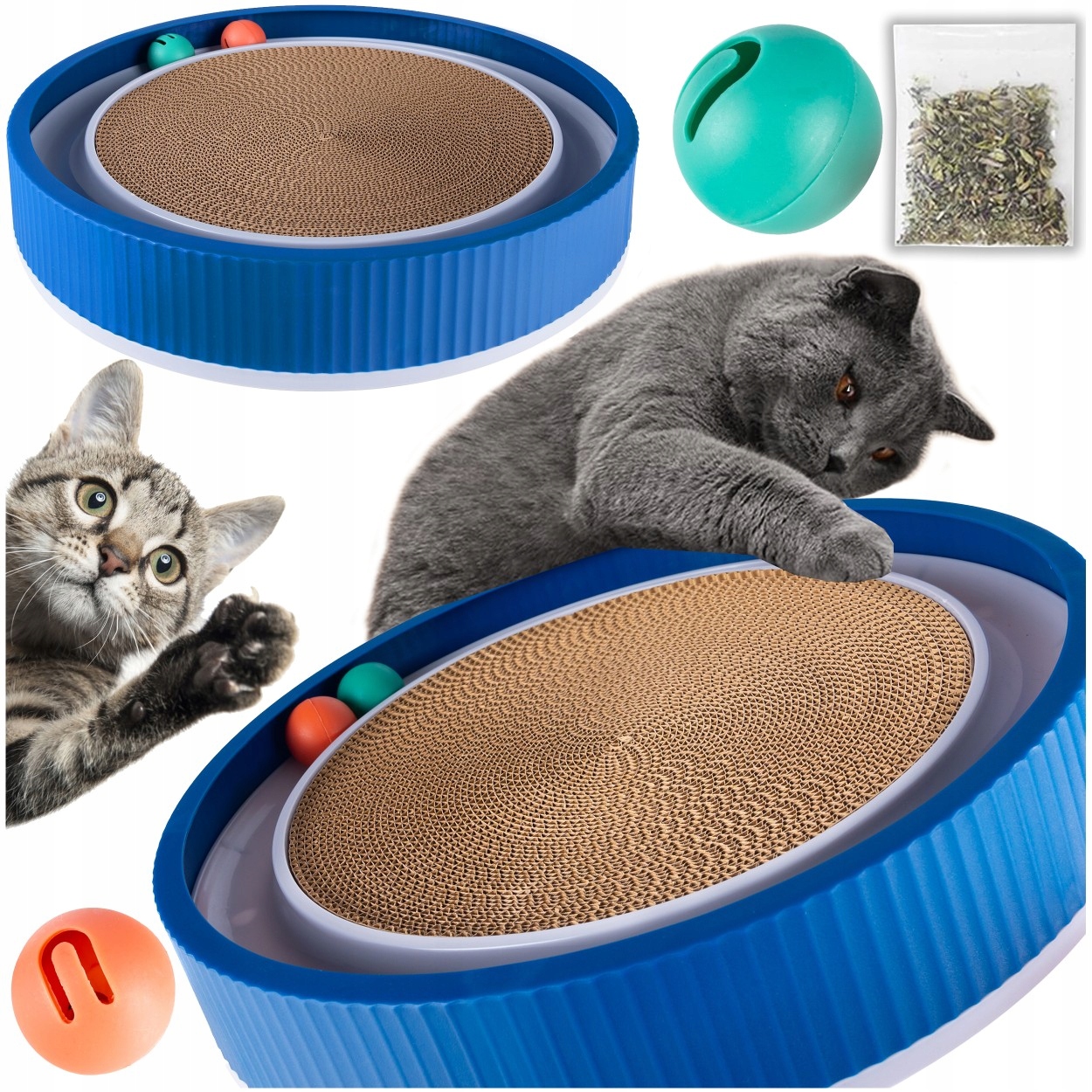 Škrabadlo Ruleta Hrací kolečko pro kočky Kartonové míčky Koťátko