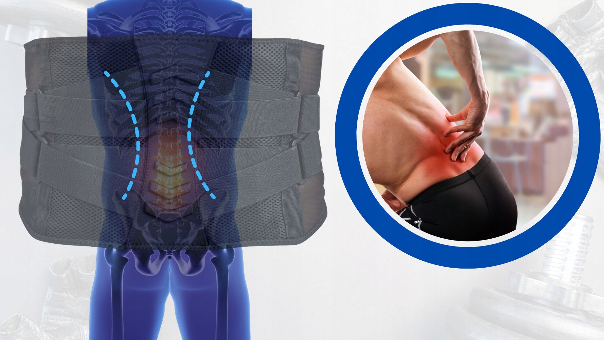 GORSET PAS STABILIZUJĄCY KRĘGOSŁUP ODCINEK LĘDŹWIOWY DOBRZE STABILIZUJE XXL Właściwości antybakteryjne oddychające odprowadzające wilgoć