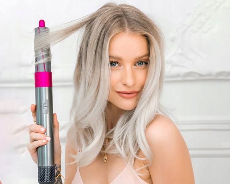 Zestaw do włosów szczotka obrotowa suszarka lokówka 5w1 1000w