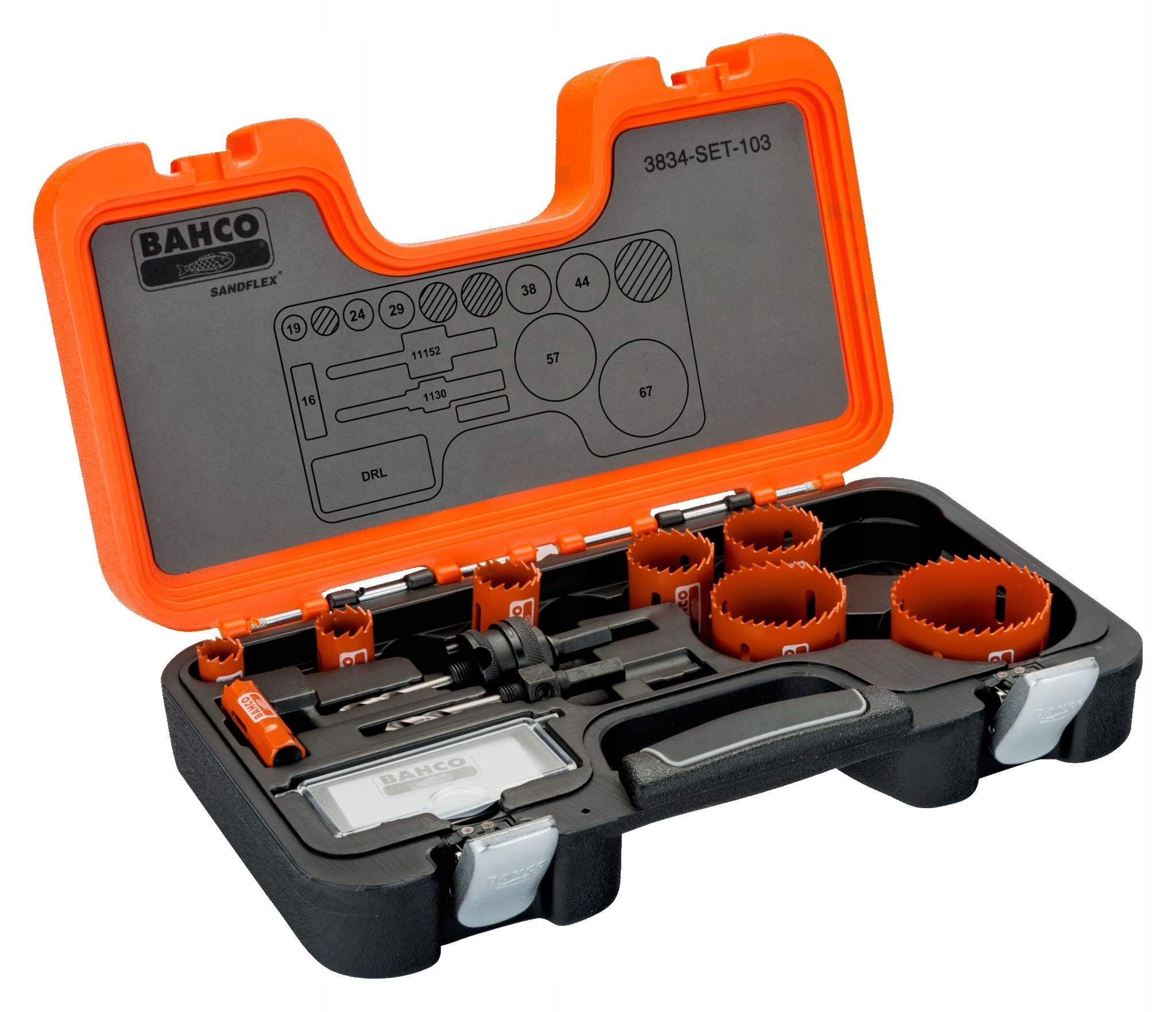BAHCO 3834-SET-103 ZESTAW OTWORNIC SANDFLEX Marka Bahco